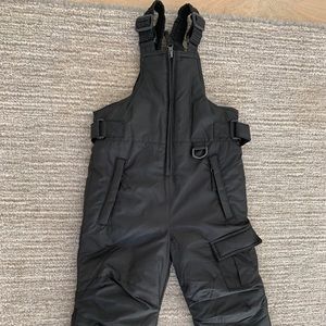 Arctic Quest Toddler Black Snow Bib Snowsuit